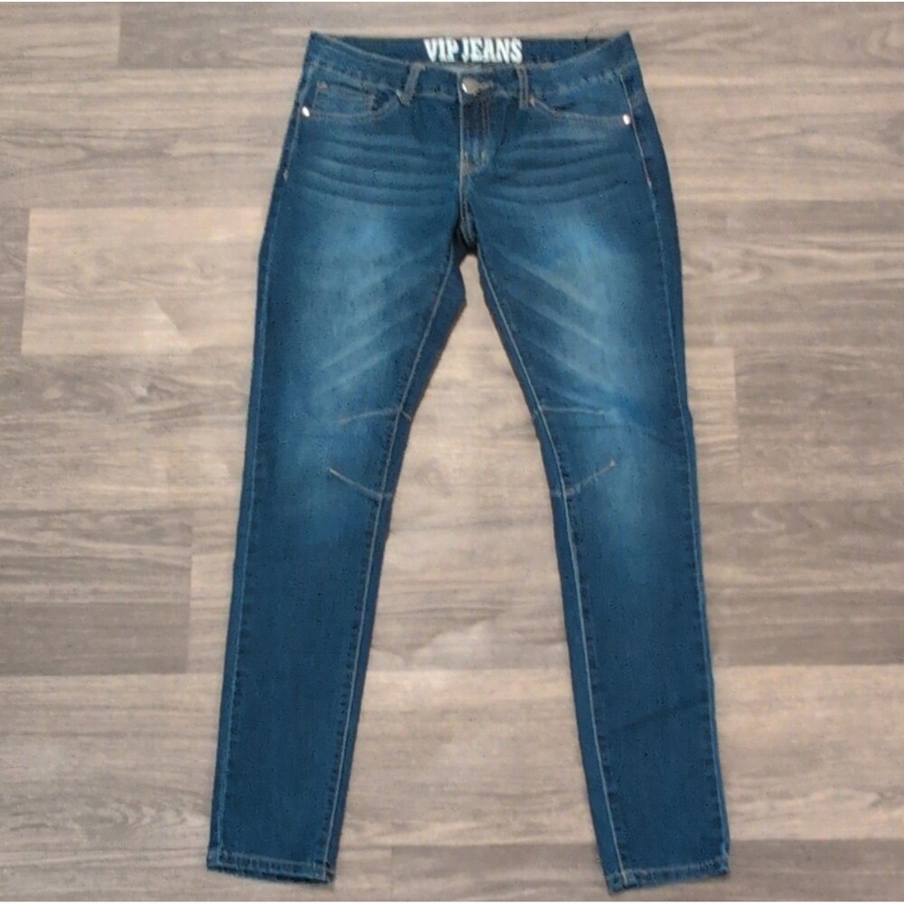 VIP JEANS Women's Regular Fit Blue Denim Jeans Size 9/10 Medium Wash